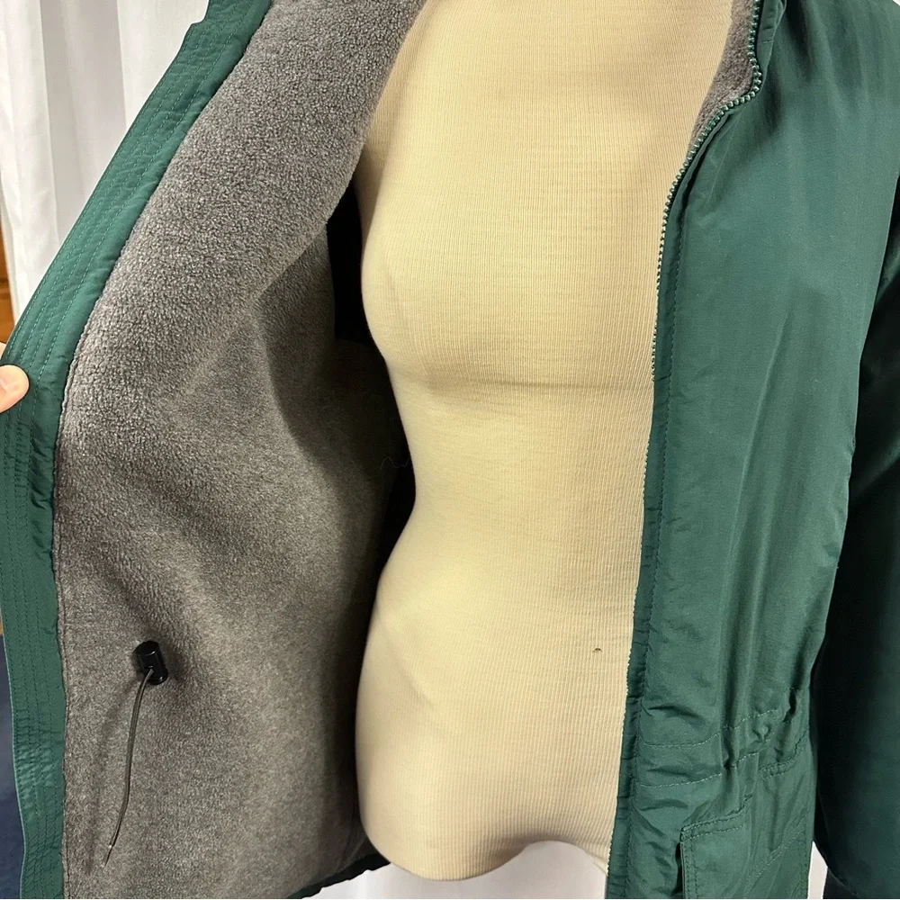 MENS J. Crew Forest Green Peacoat Parka Fleece Lined Winter Coat Utility Jacket